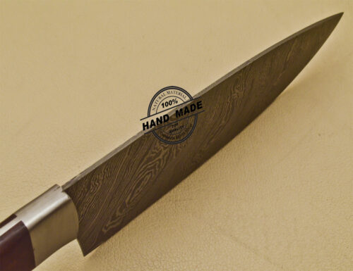 Damascus Kitchen Knife Custom Handmade Damascus Steel Knife 949 - Image 6