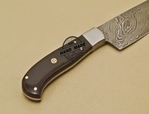 Damascus Kitchen Knife Custom Handmade Damascus Steel Knife 951 - Image 7