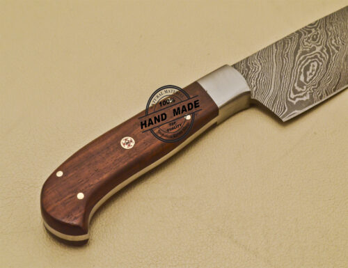 Damascus Kitchen Knife Custom Handmade Damascus Steel Knife 949 - Image 7