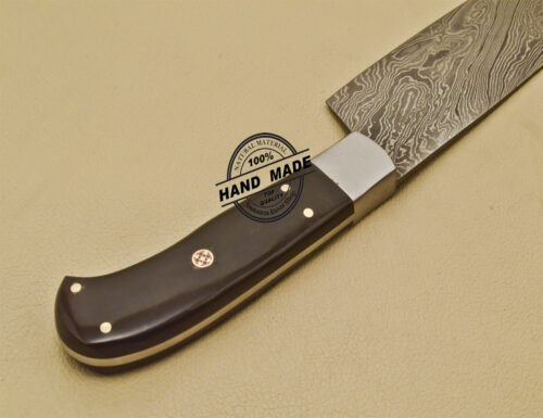 Damascus Kitchen Knife Custom Handmade Damascus Steel Knife 951 - Image 8