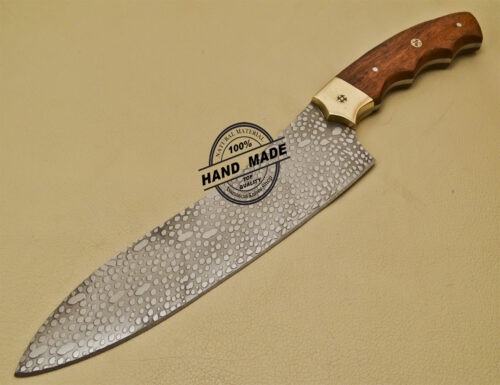 Kitchen Knife Custom Handmade Stainless Steel Kitchen Knife With Marndi Wood Handle 954 - Image 3