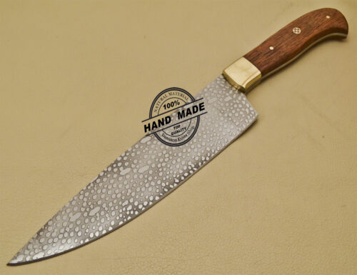 Kitchen Knife Custom Handmade Stainless Steel Kitchen Knife With Marndi Wood Handle 953 - Image 3