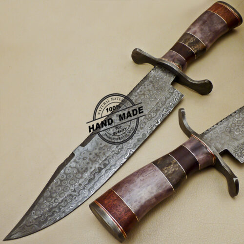 Damascus Bowie Knife