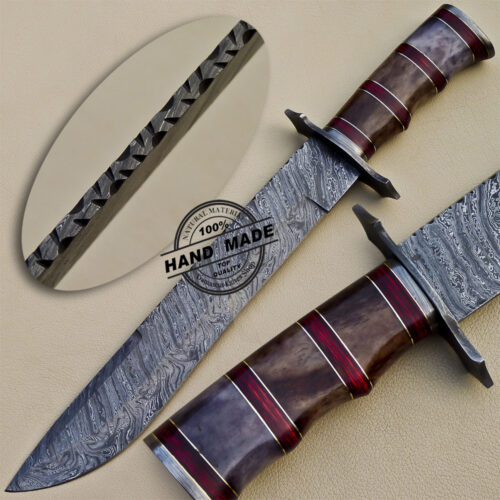 Damascus Bowie Knife