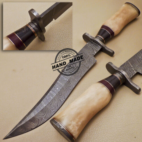 Damascus Bowie Knife