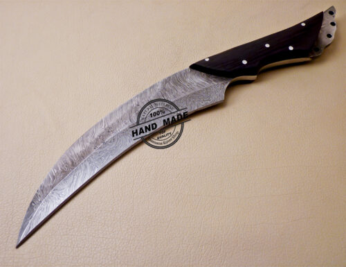 Damascus Kitchen Knife Custom Handmade Damascus Steel Knife 1010 - Image 3