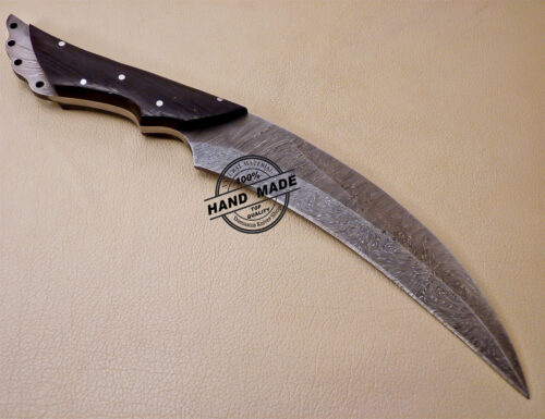 Damascus Kitchen Knife Custom Handmade Damascus Steel Knife 1010 - Image 4