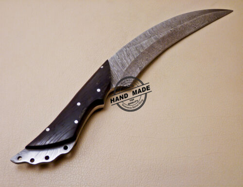 Damascus Kitchen Knife Custom Handmade Damascus Steel Knife 1010 - Image 5