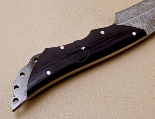 Damascus Kitchen Knife Custom Handmade Damascus Steel Knife 1010 - Image 7