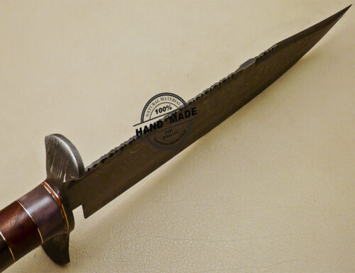 Damascus Bowie Knife Custom Handmade Damascus Steel Hunting Knife 962 - Image 8