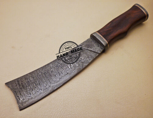 Damascus Cleaver Butcher Knife Custom Handmade Damascus Steel Kitchen Knife 997 - Image 3
