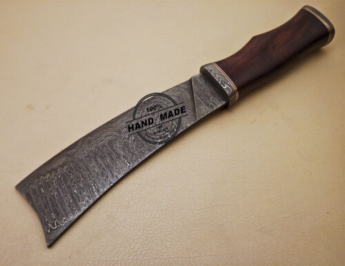 Damascus Cleaver Butcher Knife Custom Handmade Damascus Steel Kitchen Knife 997 - Image 4