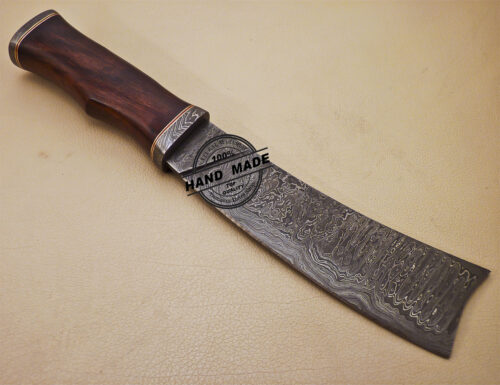 Damascus Cleaver Butcher Knife Custom Handmade Damascus Steel Kitchen Knife 997 - Image 5