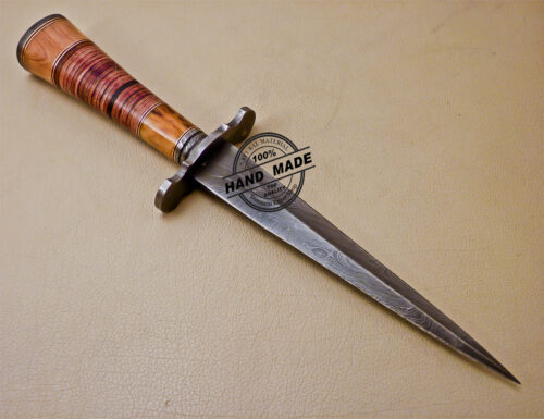 Damascus Dagger Knife Custom Handmade Damascus Steel Knife 1002 - Image 4
