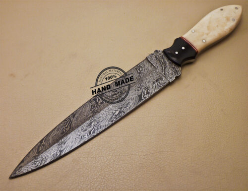 Damascus Dagger Knife Custom Handmade Damascus Steel Knife 993 - Image 5