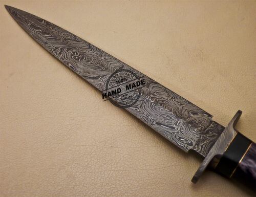 Fixed Blade Damascus Dagger Knife Custom Handmade Damascus Steel Knife 992 - Image 6