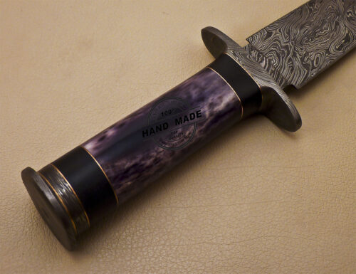 Fixed Blade Damascus Dagger Knife Custom Handmade Damascus Steel Knife 992 - Image 7