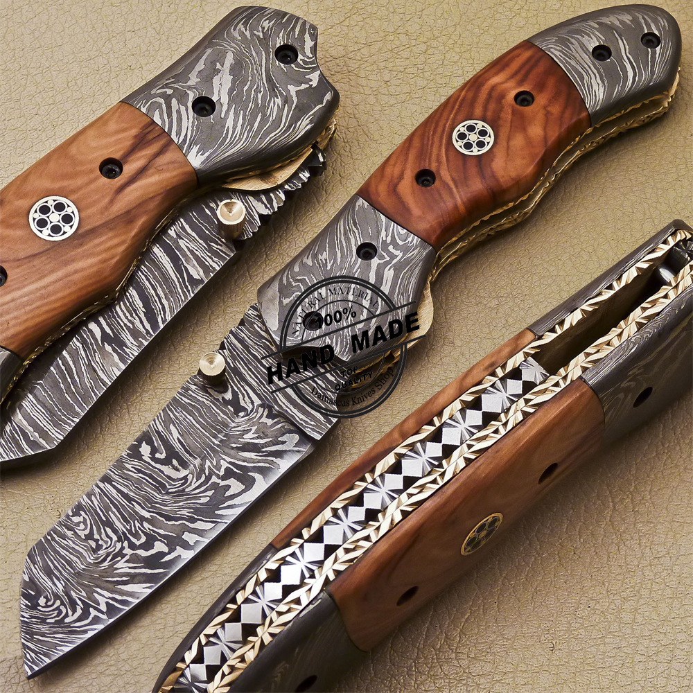 Damascus Folding Knife