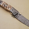 Damascus Folding Knife Custom Handmade Damascus Steel Pocket Knife 977 - Image 4