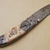 Damascus Folding Knife Custom Handmade Damascus Steel Pocket Knife 977 - Image 6