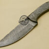 Full Damascus Skinner Knife Custom Handmade Damascus Steel Hunting Knife 1029 - Image 3