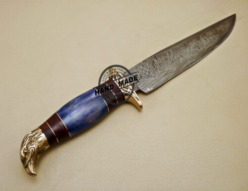Damascus Hunting Knife Custom Handmade Damascus Steel Knife 964 - Image 5