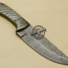 Full Damascus Skinner Knife Custom Handmade Damascus Steel Hunting Knife 1029 - Image 5