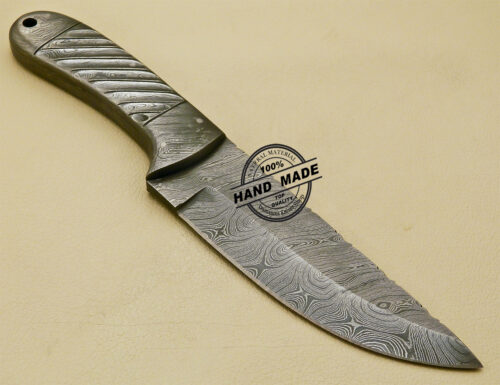 Full Damascus Skinner Knife Custom Handmade Damascus Steel Hunting Knife 1029 - Image 5