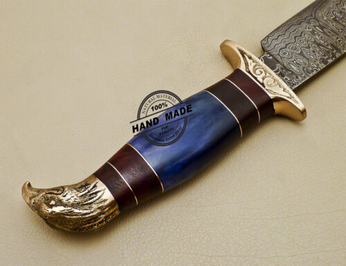 Damascus Hunting Knife Custom Handmade Damascus Steel Knife 964 - Image 7