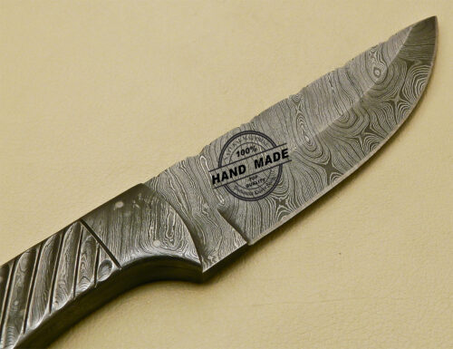 Full Damascus Skinner Knife Custom Handmade Damascus Steel Hunting Knife 1029 - Image 6