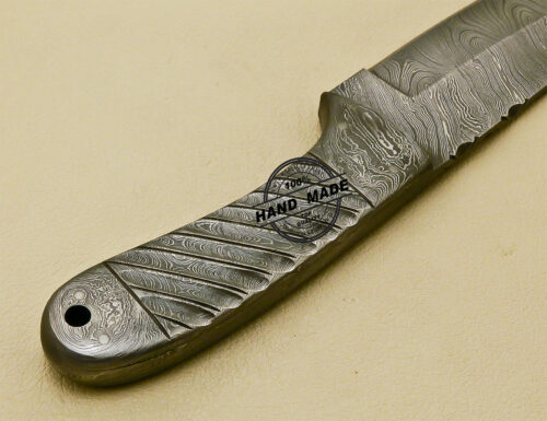 Full Damascus Skinner Knife Custom Handmade Damascus Steel Hunting Knife 1029 - Image 9