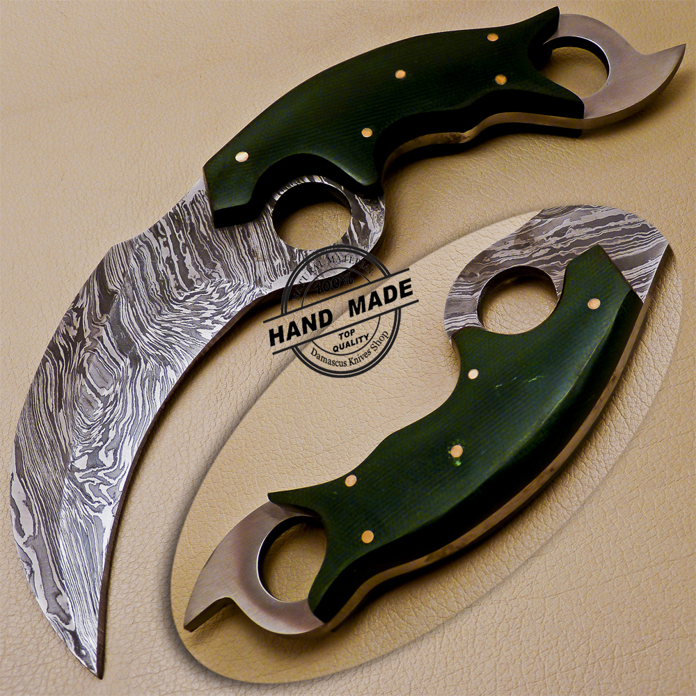 Damascus Karambit Knife