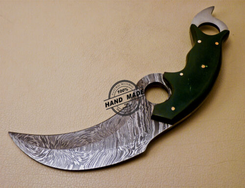 Damascus Karambit Knife Custom Handmade Damascus Steel Hunting Karambit Knife With Mictra Handle 1005 - Image 4