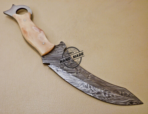 Custom Handmade Damascus Steel Hunting Damascus Karambit Knife With Bone Handle 1003 - Image 5
