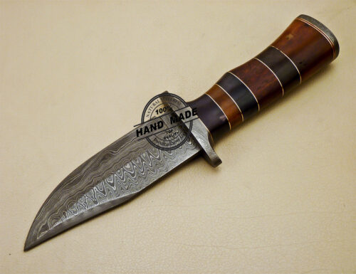 Damascus Skinner Knife Fixed Blade Handmade Damascus Steel Knife 988 - Image 3