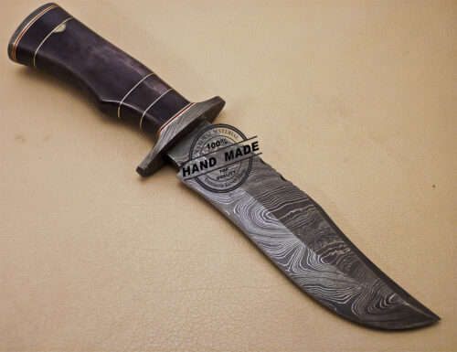 Damascus Skinner Knife Custom Handmade Damascus Steel Knife 991 - Image 5