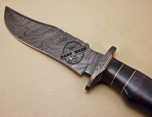 Damascus Skinner Knife Custom Handmade Damascus Steel Knife 991 - Image 6