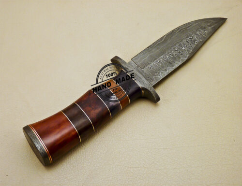 Damascus Skinner Knife Fixed Blade Handmade Damascus Steel Knife 988 - Image 5