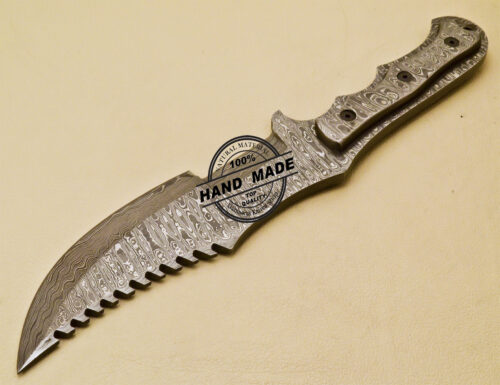 Full Damascus Tracker Knife Custom Handmade Damascus Steel Tracker Knife 973 - Image 4