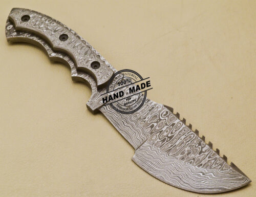 Full Damascus Tracker Knife Custom Handmade Damascus Steel Tracker Knife 967 - Image 4