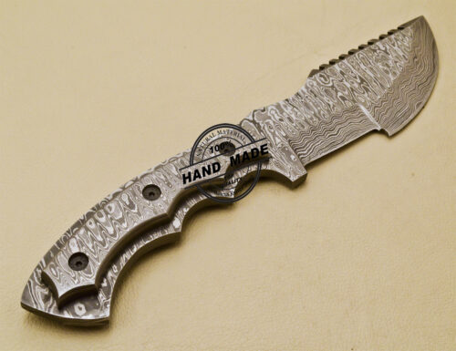 Full Damascus Tracker Knife Custom Handmade Damascus Steel Tracker Knife 967 - Image 5