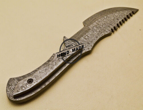 Full Damascus Tracker Knife Custom Handmade Damascus Steel Knife 968 - Image 6