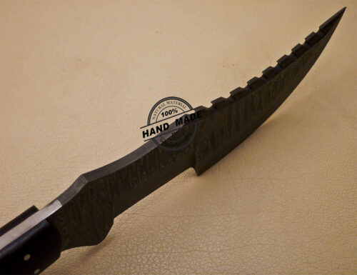 Damascus Tracker Knife Custom Handmade Damascus Steel Knife 999 - Image 6