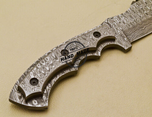 Full Damascus Tracker Knife Custom Handmade Damascus Steel Tracker Knife 967 - Image 7