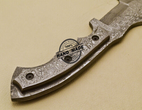 Full Damascus Tracker Knife Custom Handmade Damascus Steel Tracker Knife 967 - Image 8
