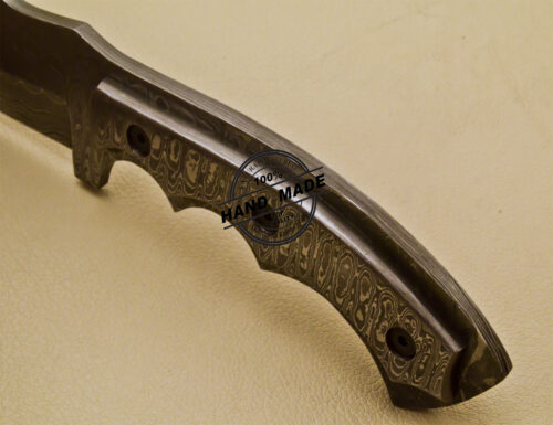 Full Damascus Tracker Knife Custom Handmade Damascus Steel Tracker Knife 967 - Image 9