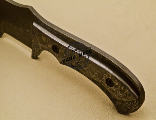 Full Damascus Tracker Knife Custom Handmade Damascus Steel Knife 968 - Image 9
