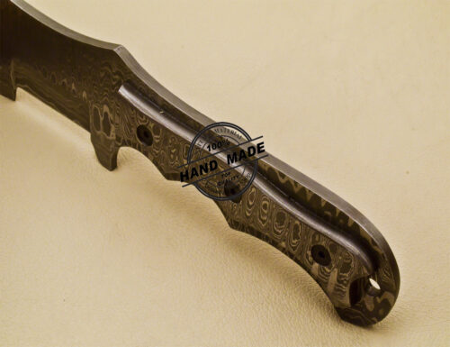 Full Damascus Tracker Knife Custom Handmade Damascus Steel Tracker Knife 973 - Image 11