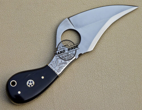 Finger Skinner Knife Custom Handmade Stainless Steel Knife 1028 - Image 6