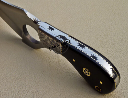 Finger Skinner Knife Custom Handmade Stainless Steel Knife 1028 - Image 8